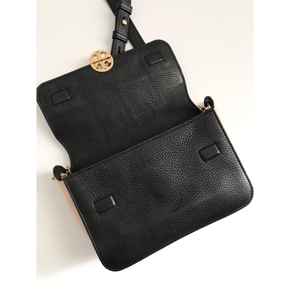 TORY Burch Chelsea Colorblock Snake Classic Flap Mini Crossbody Bag - Picture 10 of 16